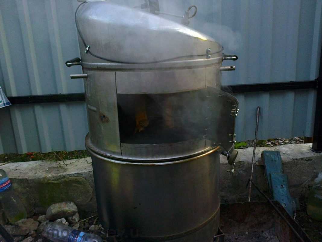 Как выглядит коптильня из стиральной машины Коптильня из стиральной машины