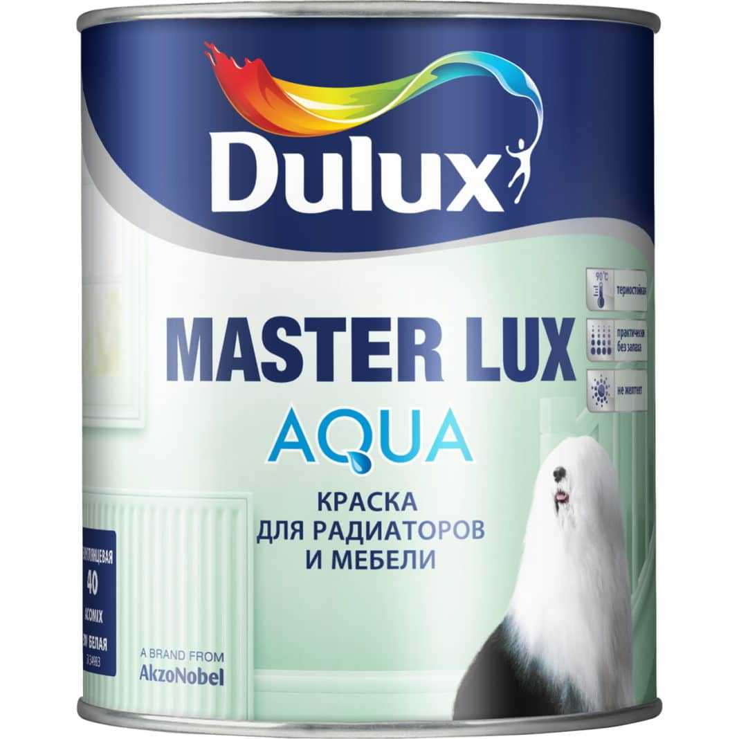Master Lux Aqua 40 - одна из популярных красок Краска для батарей отопления