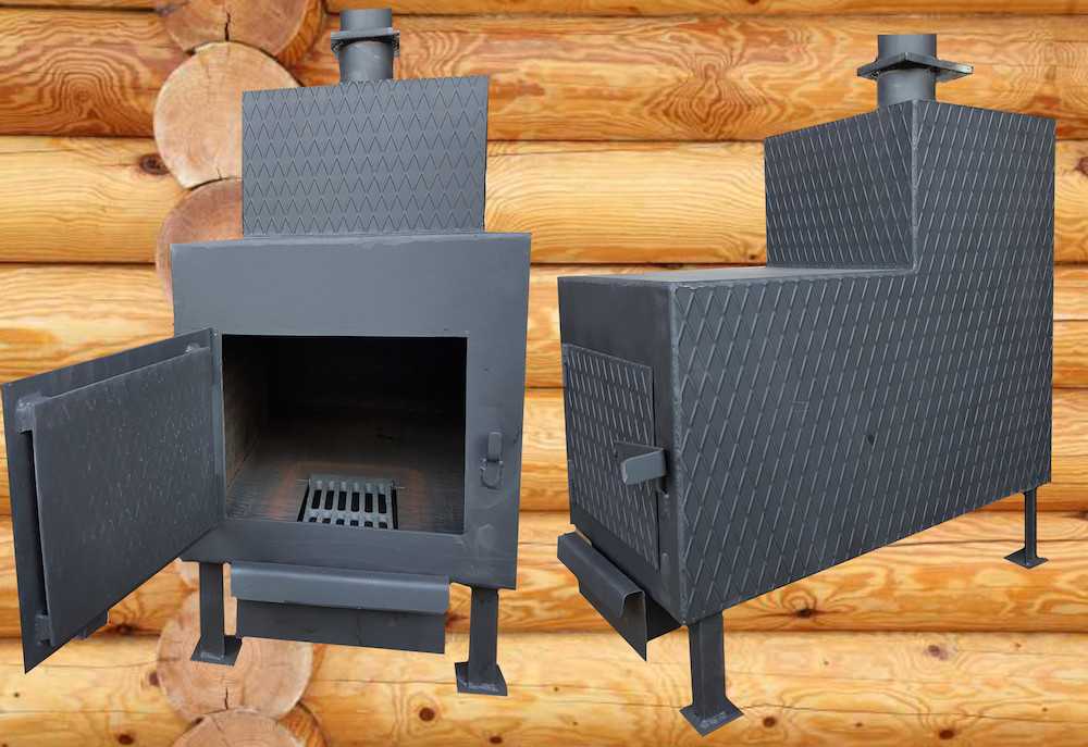 Металлическая каменка быстро прогревается Металлическая каменка