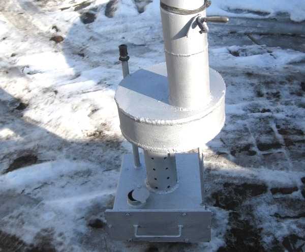 Самодельная буржуйка буржуйка на отработке