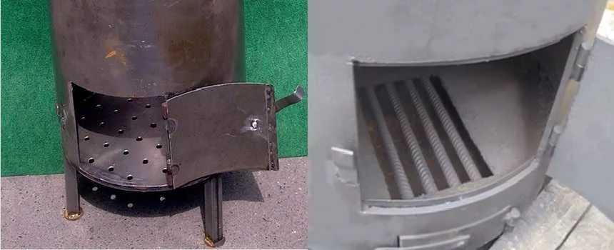 Печь из трубы вертикальная