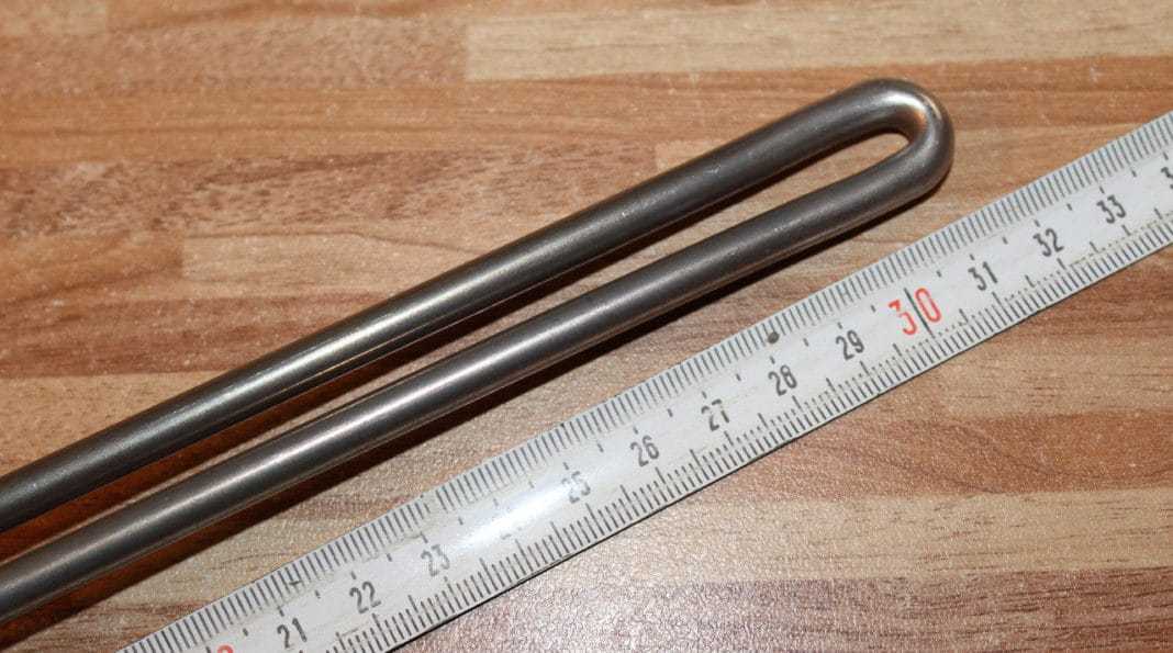 ТЭН должен быть на десять сантиметров короче радиатора ТЭН для радиатора