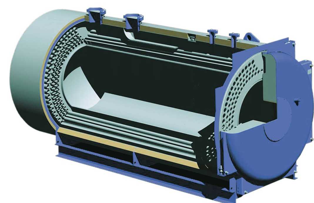 Трёхходовой жаротрубный котёл ТТ-100 Жаротрубные котлы