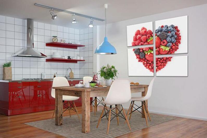 Картинки для кухни на стену — как выбрать или сделать своими руками