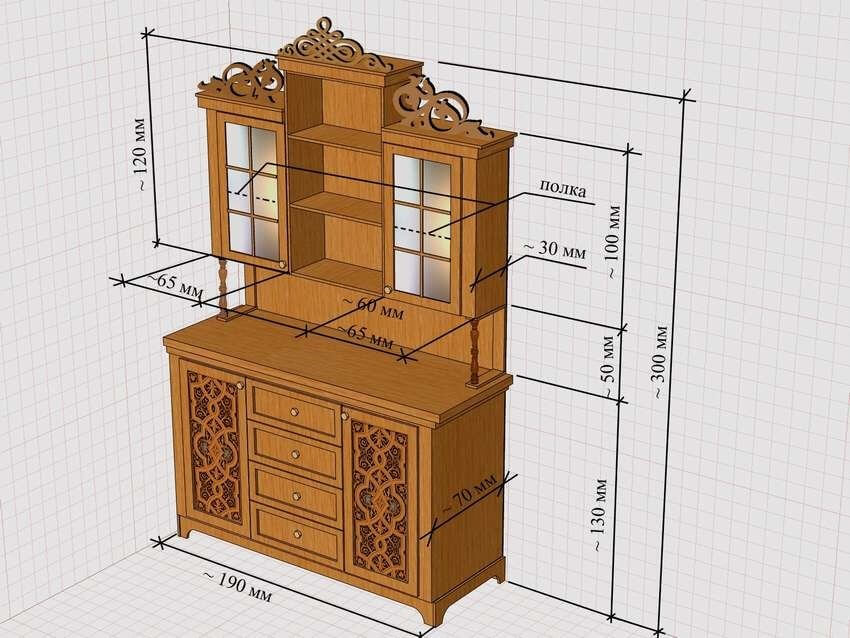 Буфет в интерьере кухни: варианты дизайна (135 фото)